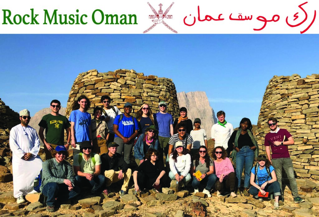 William & Mary scholars at the ancient beehive tombs at Al Ayn, Oman