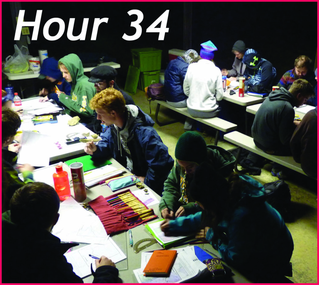 Saturday night fun on the Earth Structure & Dynamics field trip.